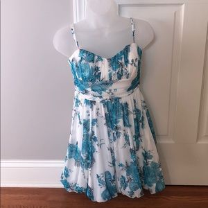 Speechless Blue and White floral dress